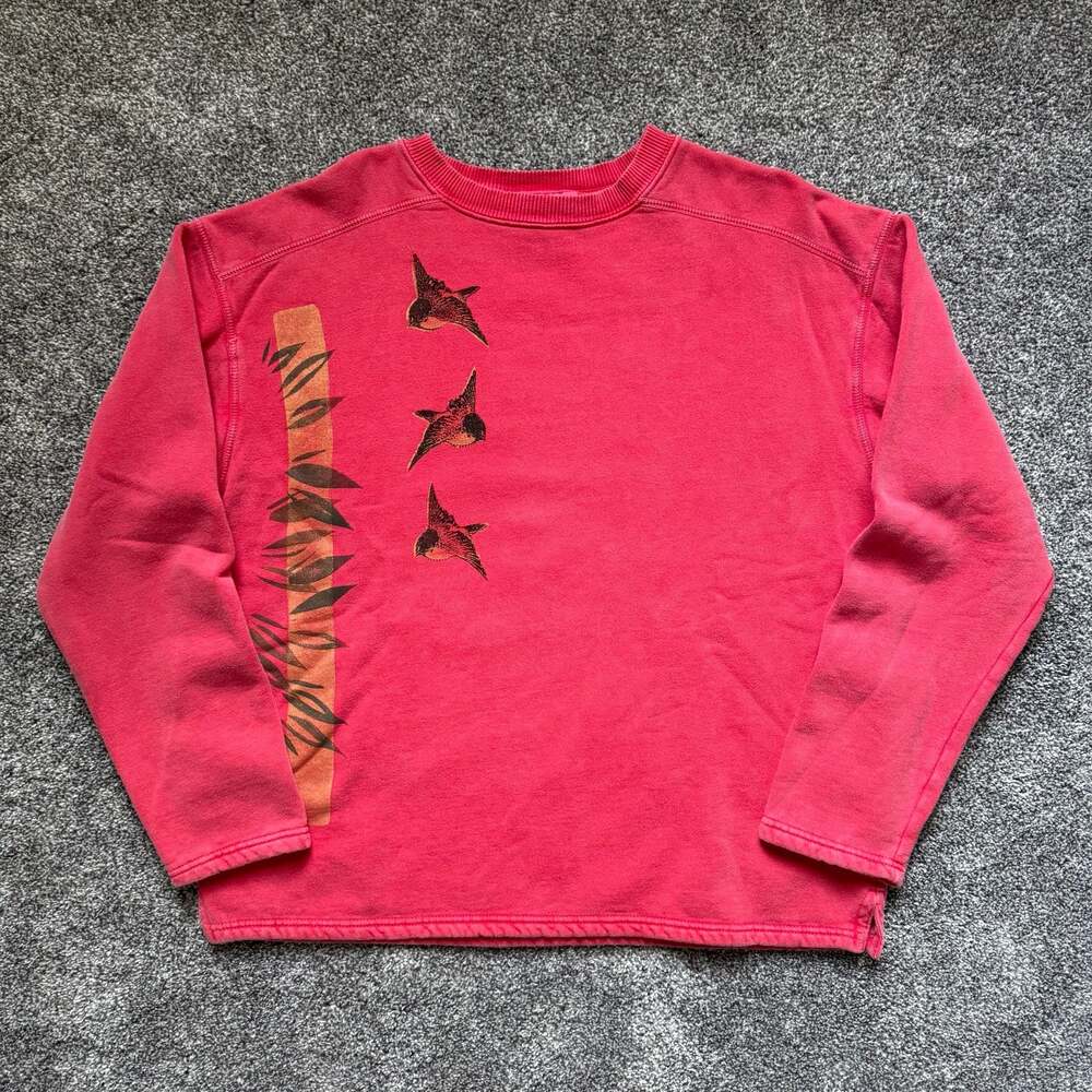 Authentic Pigment Vintage Bird Graphic Sweatshirt Size L